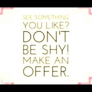 All reasonable offers accepted!! Just ask!!